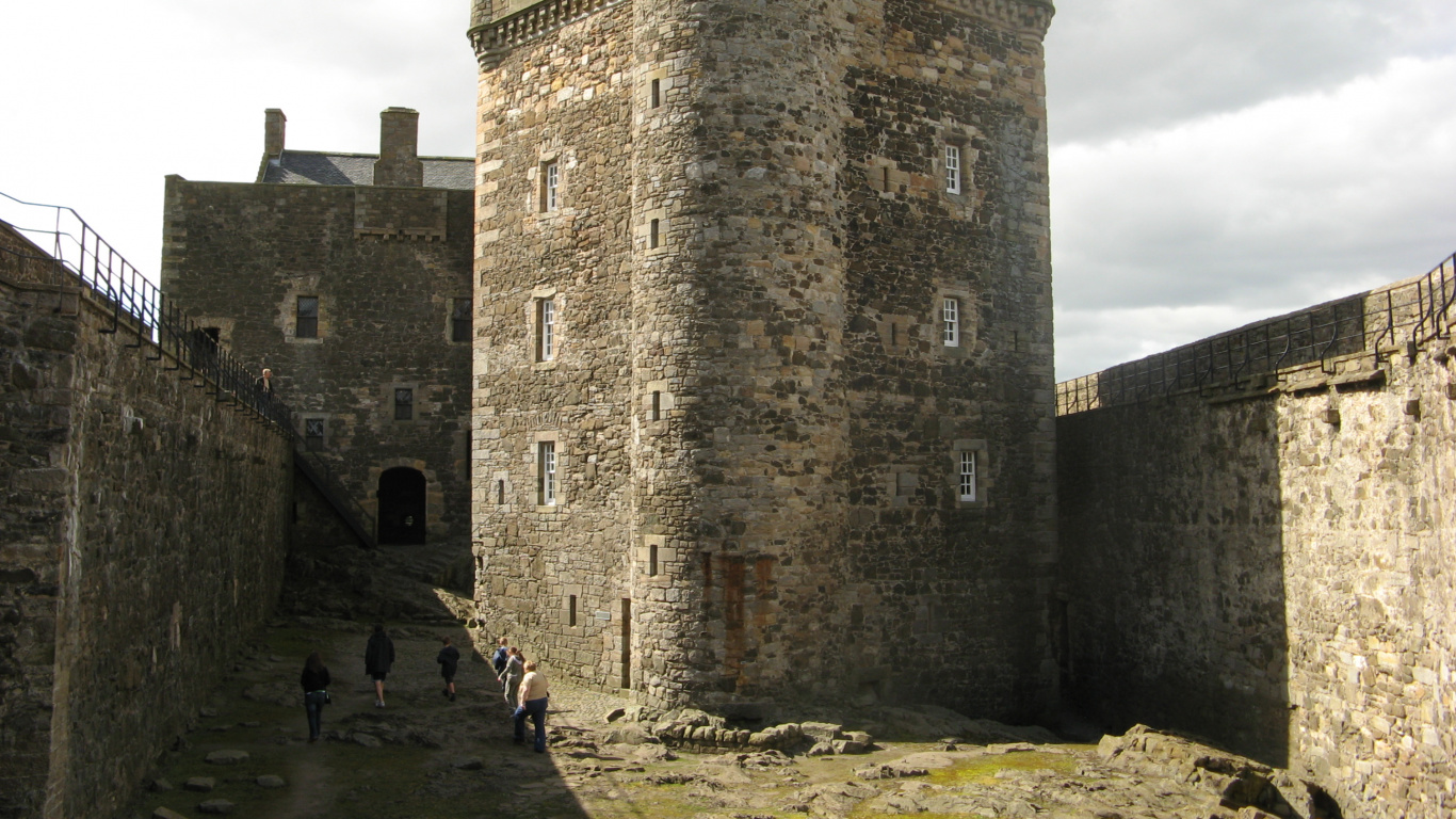 Blackness Castle, Stirling Castle, Castle, Fortification, Wall. Wallpaper in 1366x768 Resolution