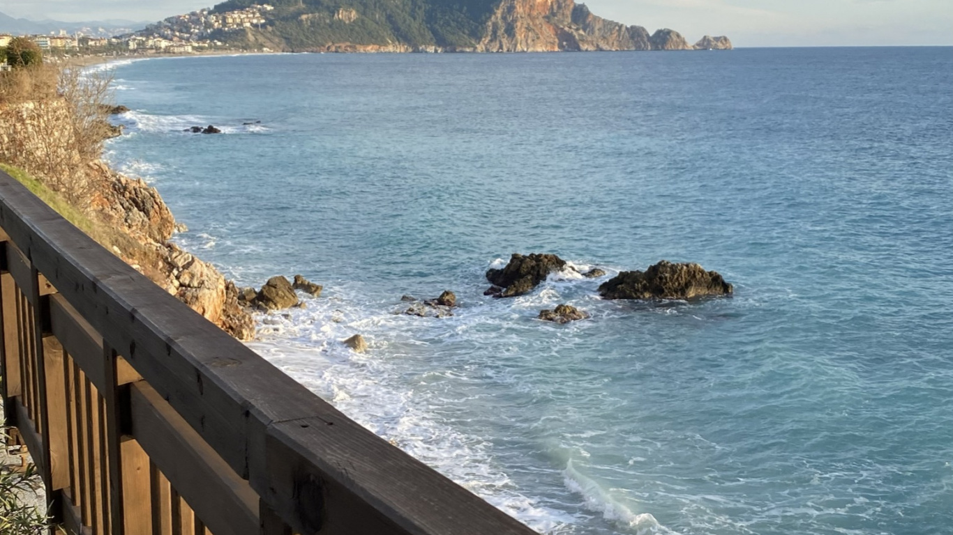 Plage de Kleopatra, Côte, Eau, Les Ressources en Eau, Azure. Wallpaper in 1366x768 Resolution