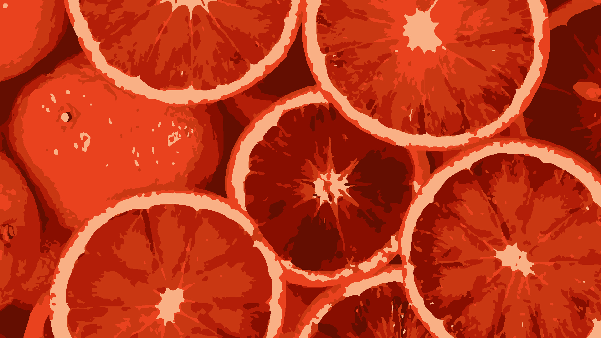 Arte, Obra de Arte, Arte Digital, Naranja, Rojo. Wallpaper in 1920x1080 Resolution
