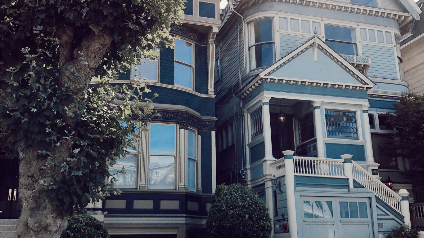 House, Clothing, Neighbourhood, Building, Town. Wallpaper in 1366x768 Resolution