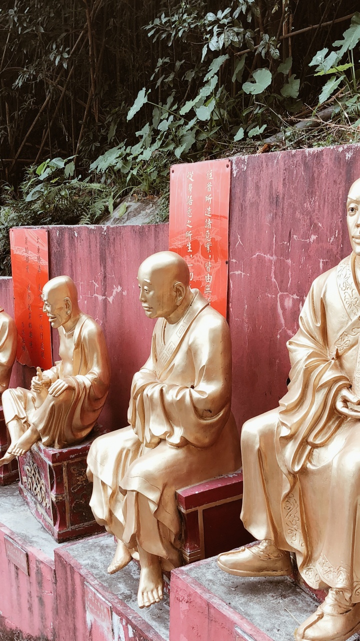 Statue, la Sculpture Sur Pierre, Bouddha de Gautama, Sculpture, Séance. Wallpaper in 720x1280 Resolution