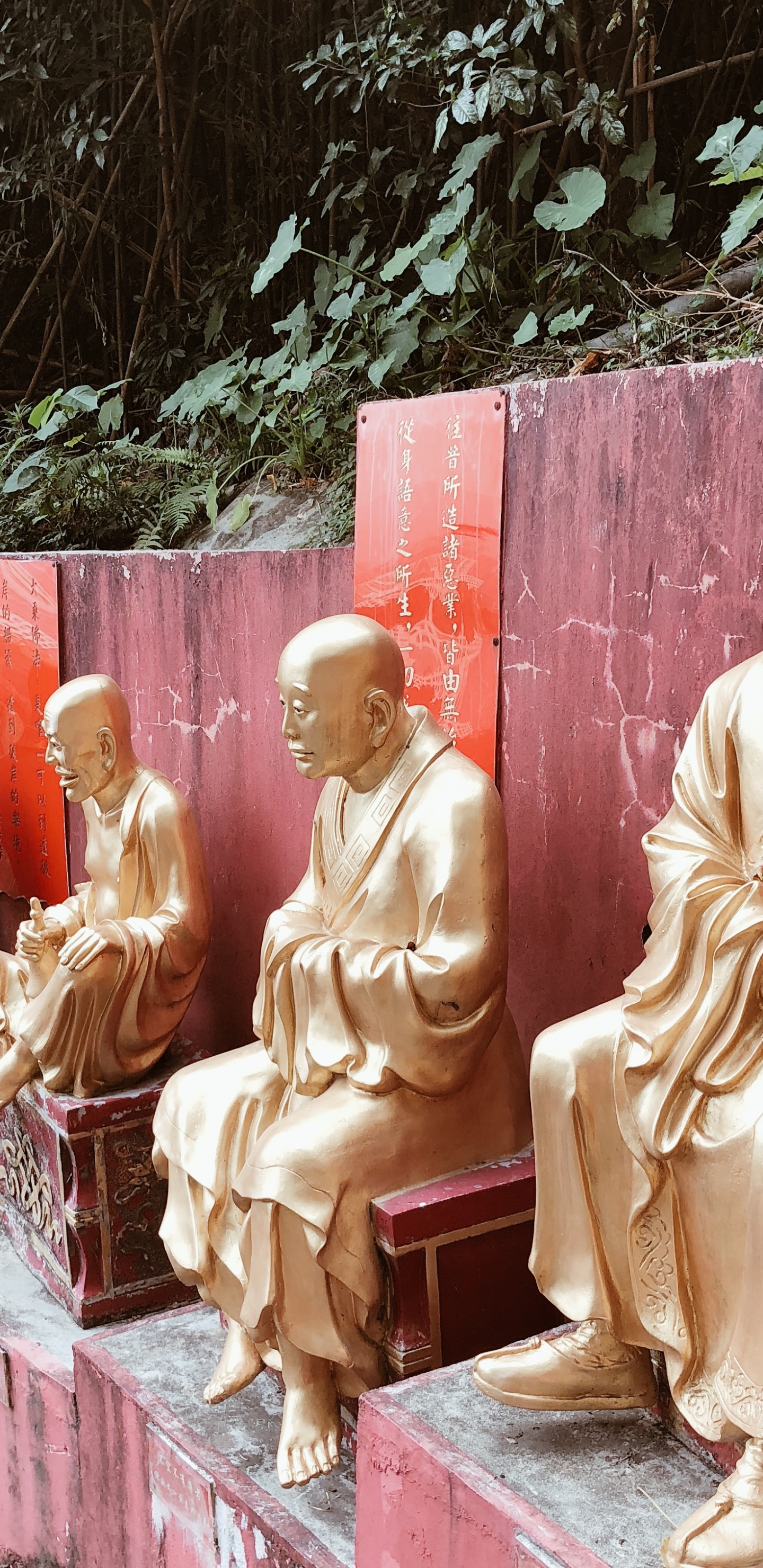 Statue, Stone Carving, Gautama Buddha, Sculpture, Sitting. Wallpaper in 1440x2960 Resolution