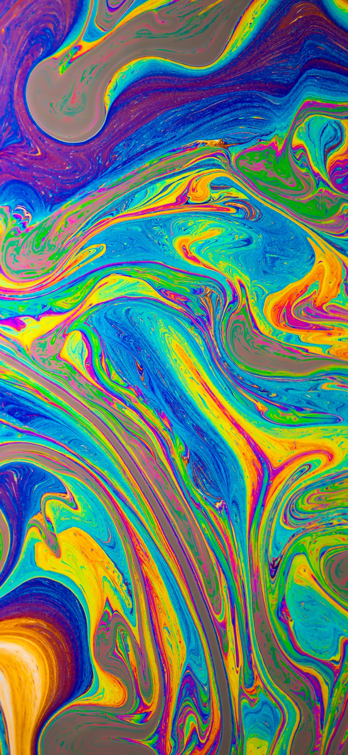 Liquide Coloré, Color, Liquid, L'art Abstrait, Art. Wallpaper in 1125x2436 Resolution