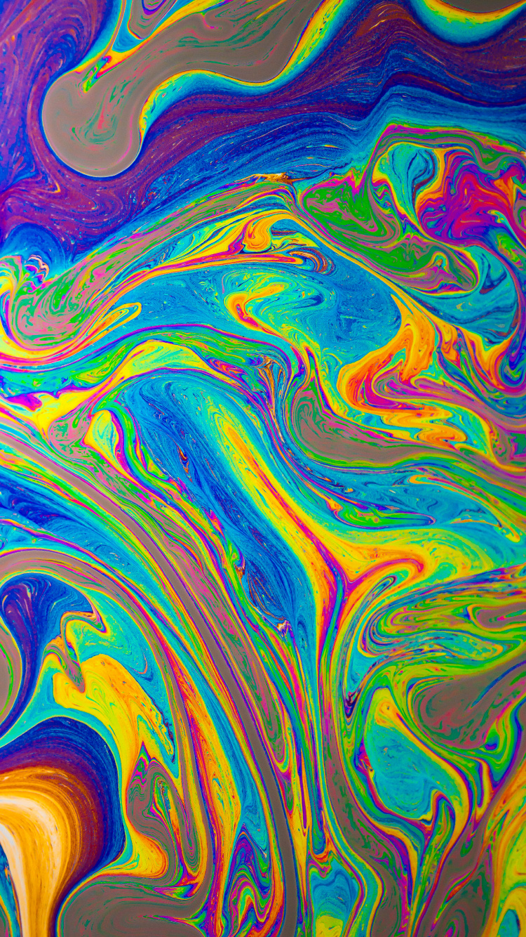 Liquide Coloré, Color, Liquid, L'art Abstrait, Art. Wallpaper in 750x1334 Resolution