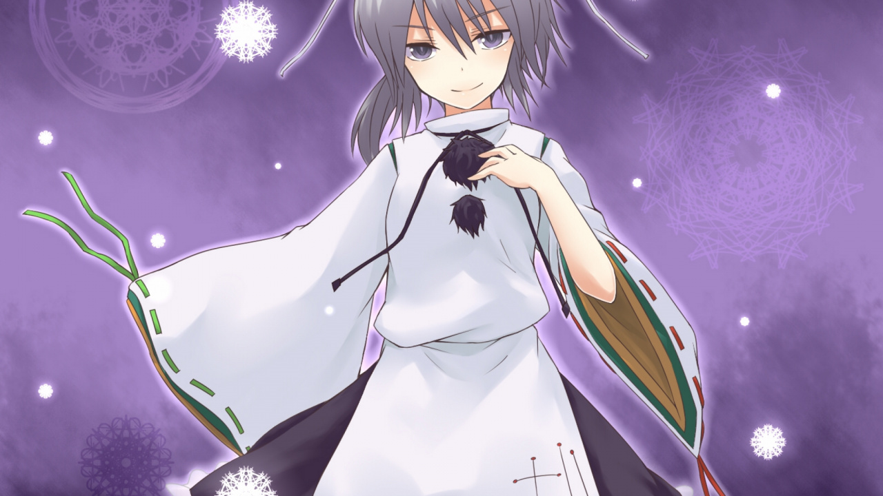 Mädchen in Weißer Und Blauer Schuluniform Anime-Figur. Wallpaper in 1280x720 Resolution