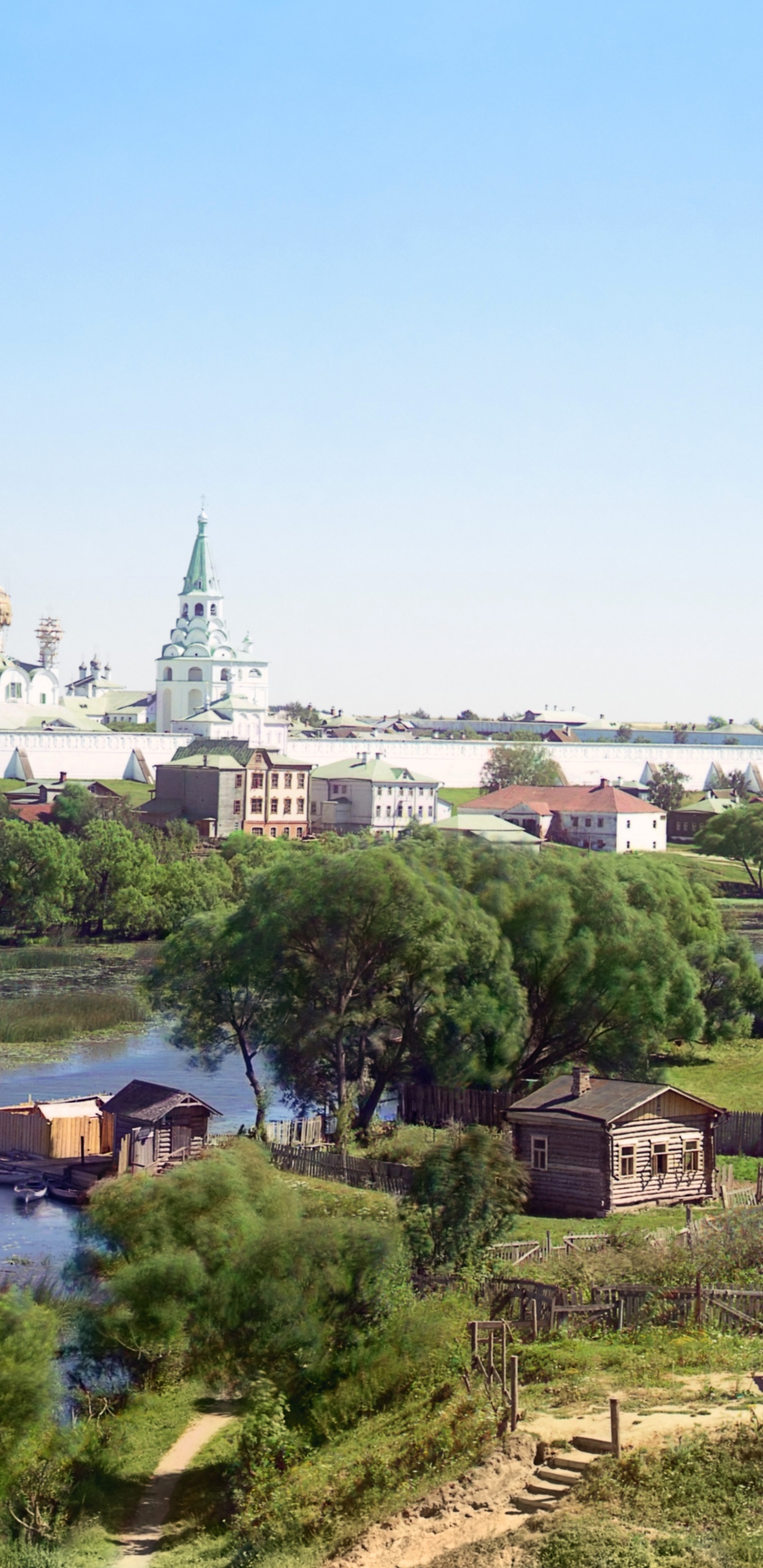 城市, 天空, 俄罗斯的弗拉基米尔, 村庄, 银行 壁纸 1440x2960 允许