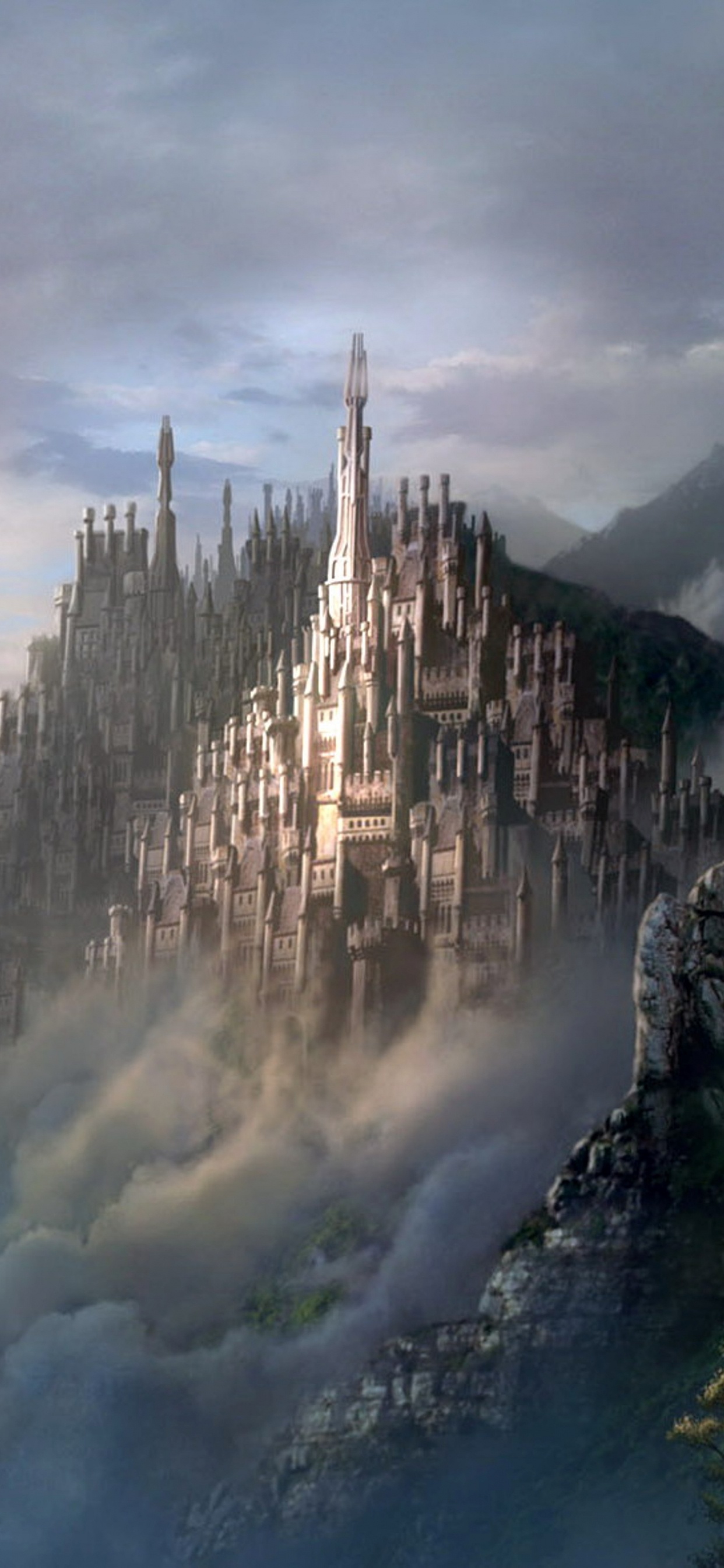 Aerial View of City Buildings on Mountain During Daytime. Wallpaper in 1242x2688 Resolution