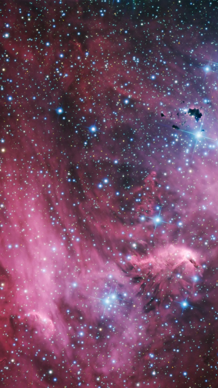 Illustration de Galaxie Violette et Noire. Wallpaper in 720x1280 Resolution