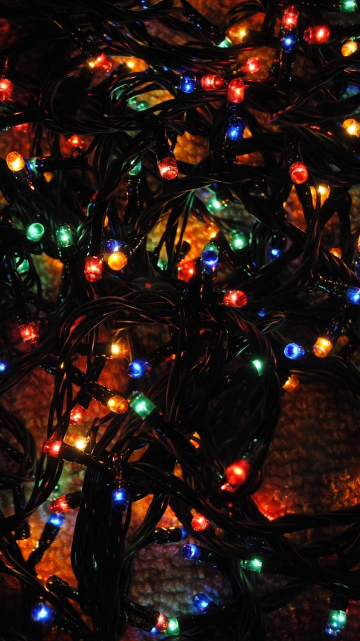 Christmas Day, Christmas Lights, Christmas Tree, Light, Lighting. Wallpaper in 720x1280 Resolution