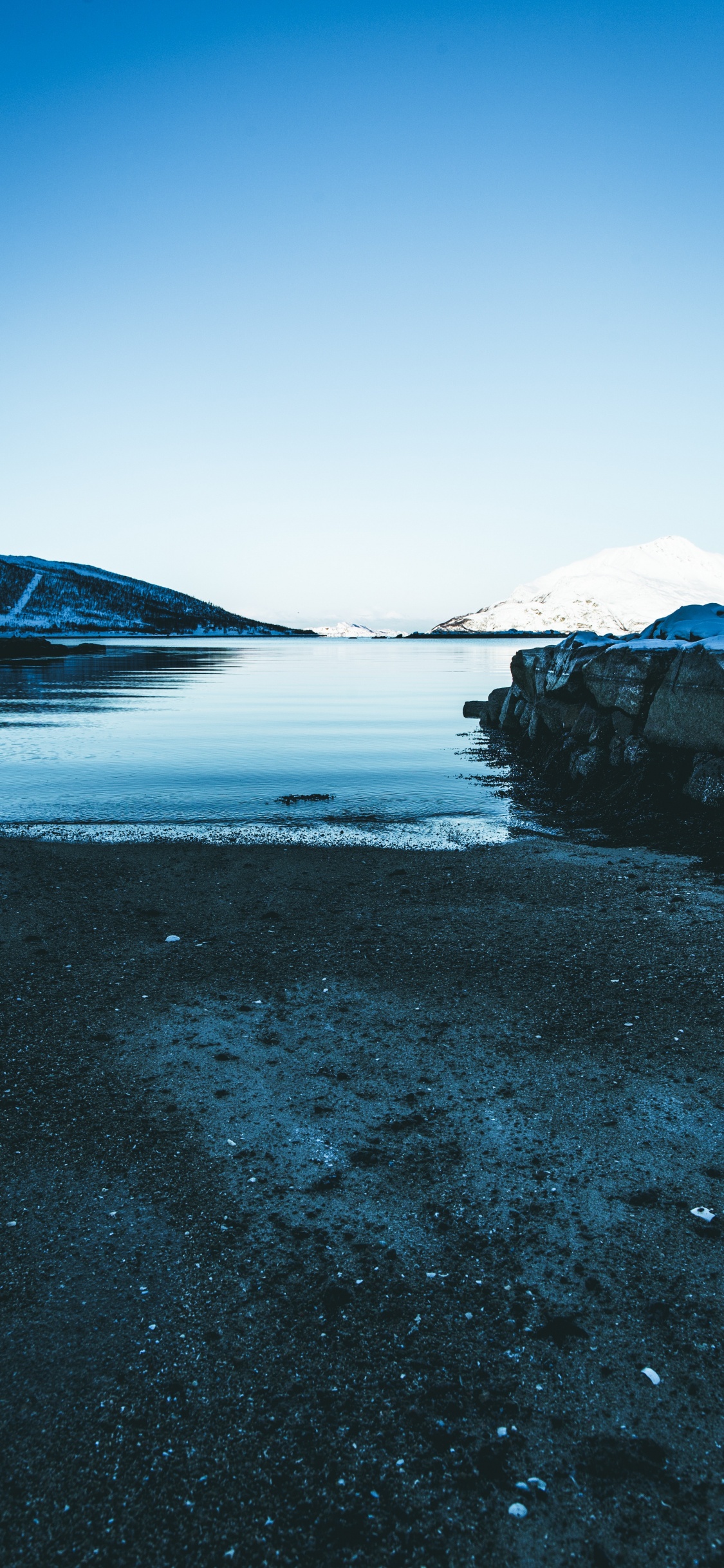Mar, Montaña, Fiordo, Glaciar, Lago. Wallpaper in 1125x2436 Resolution