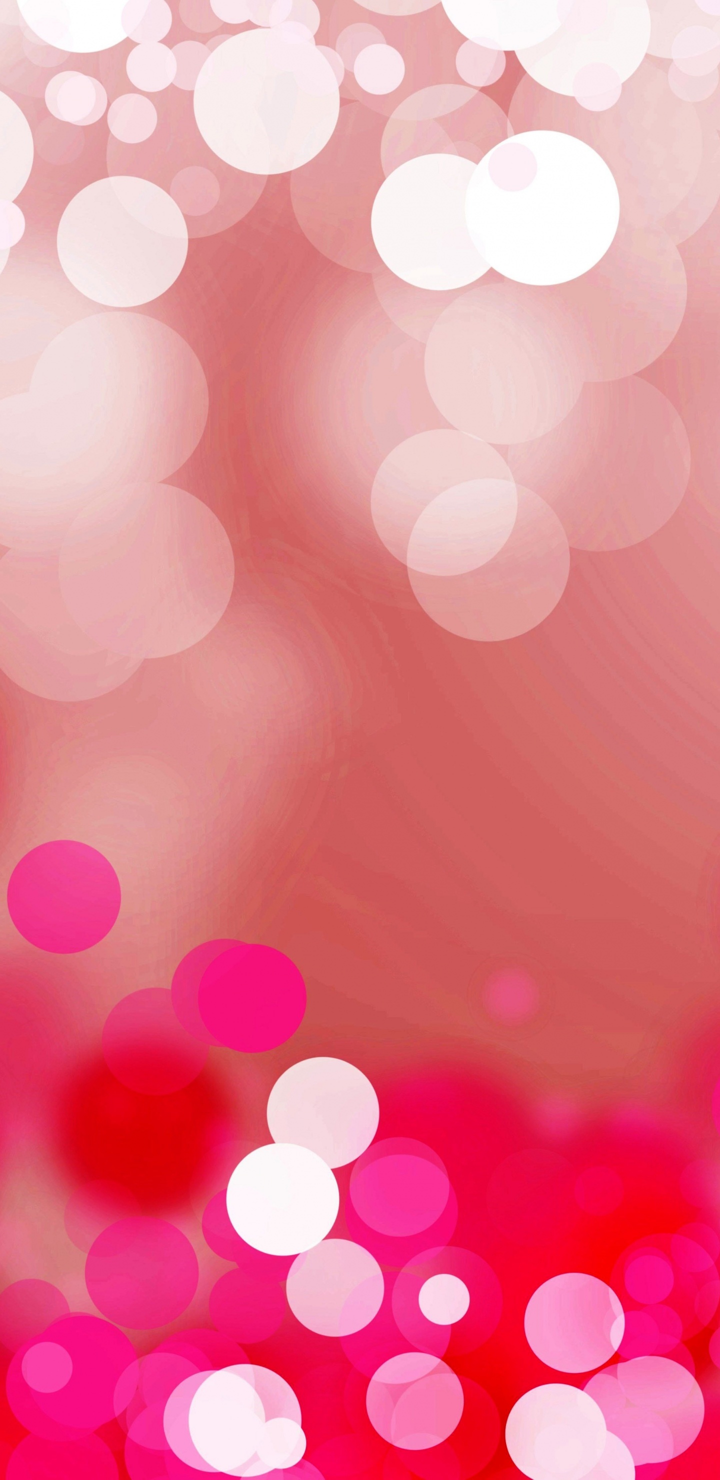 Rote Und Weiße Bokeh-Lichter. Wallpaper in 1440x2960 Resolution