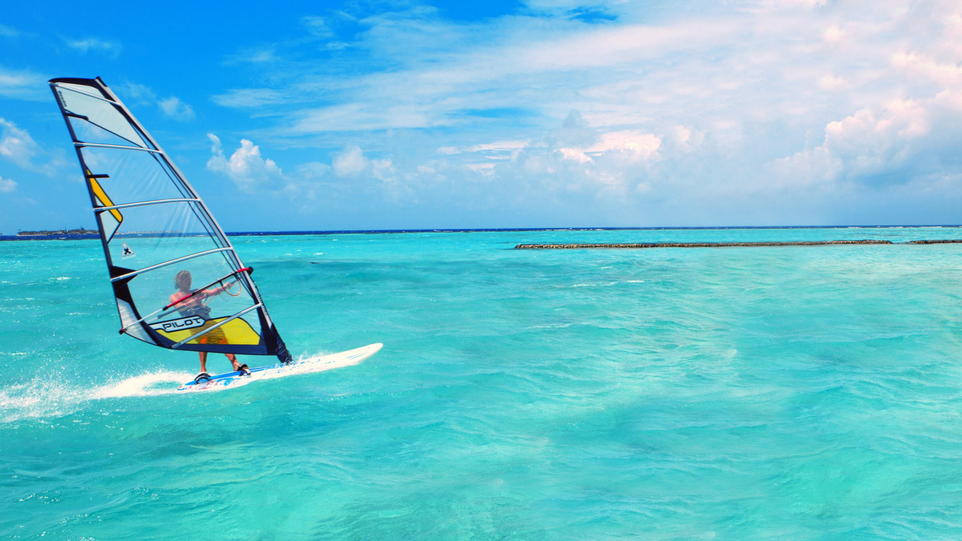 帆板, 冲浪, 表面的水上运动, 水运, Boardsport 壁纸 1366x768 允许