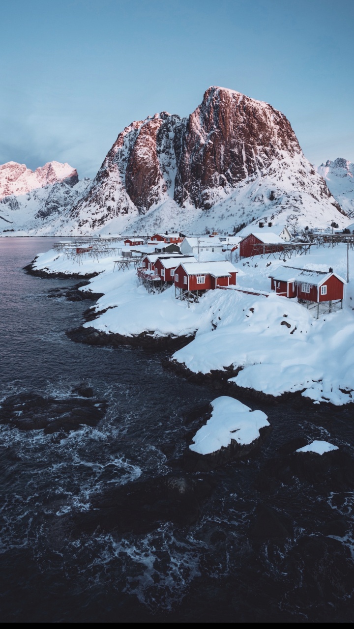 Nature, Mountain, Snow, Natural Landscape, Highland. Wallpaper in 720x1280 Resolution