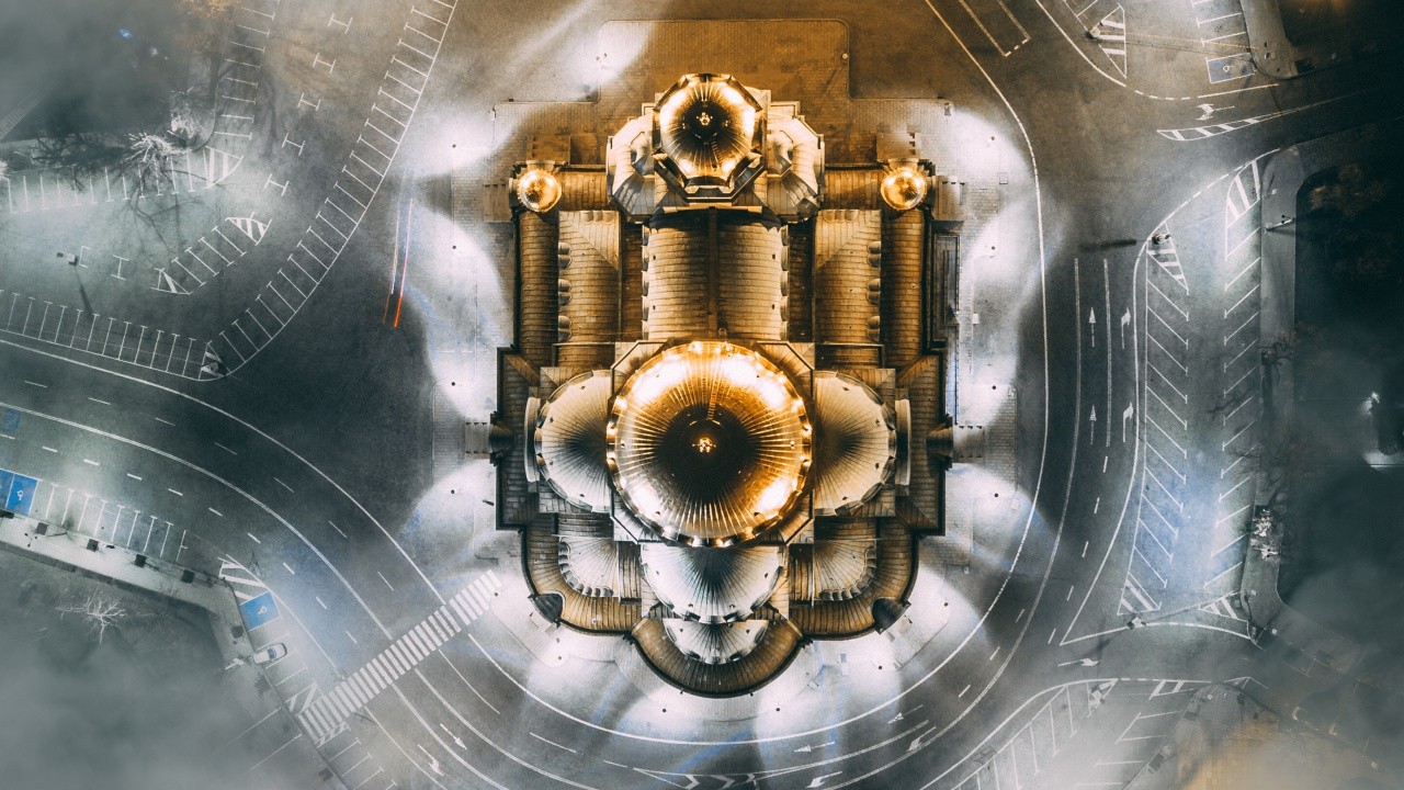 Gold Und Silber Rundes Dekor. Wallpaper in 1280x720 Resolution