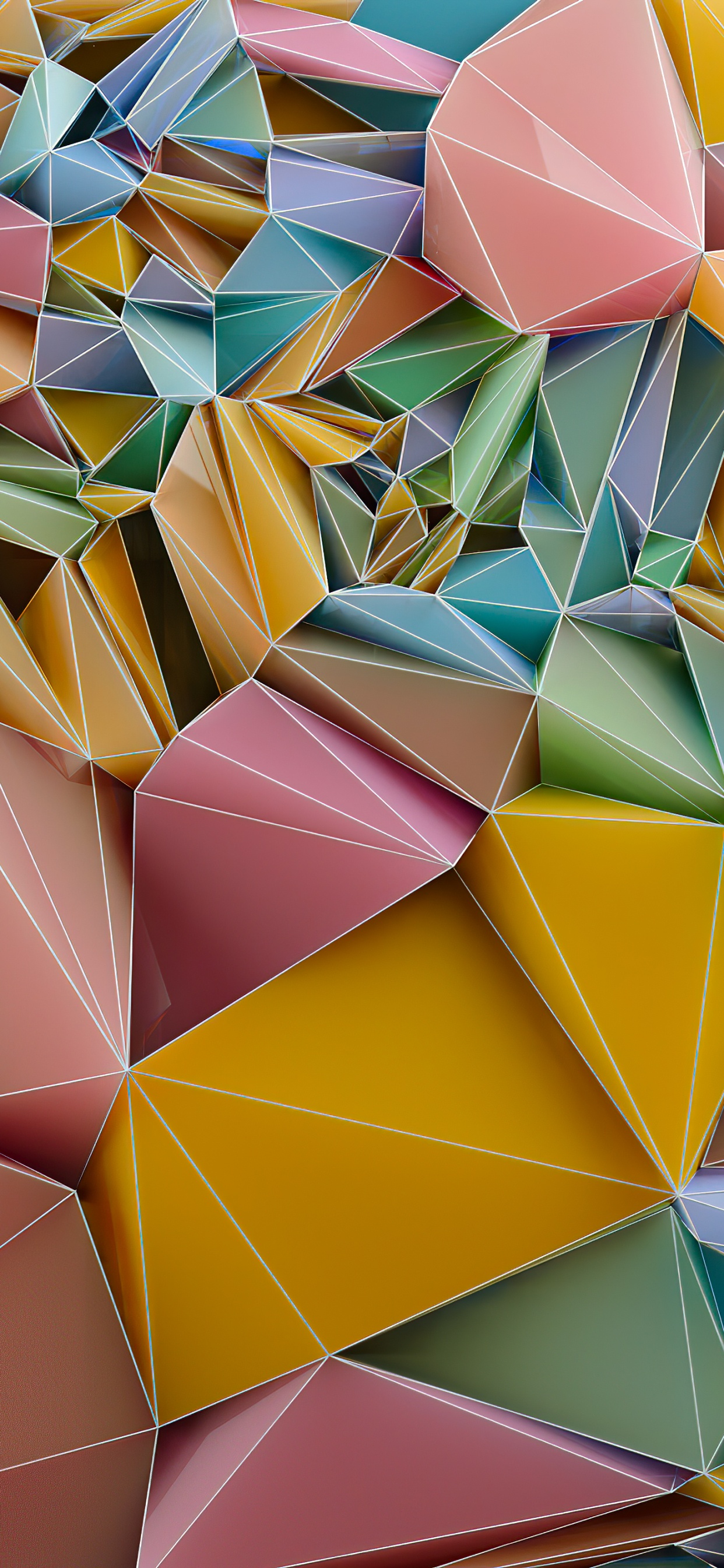 Dreieck, Digitale Kunst, Kunst, Illustration, Rendering. Wallpaper in 1242x2688 Resolution