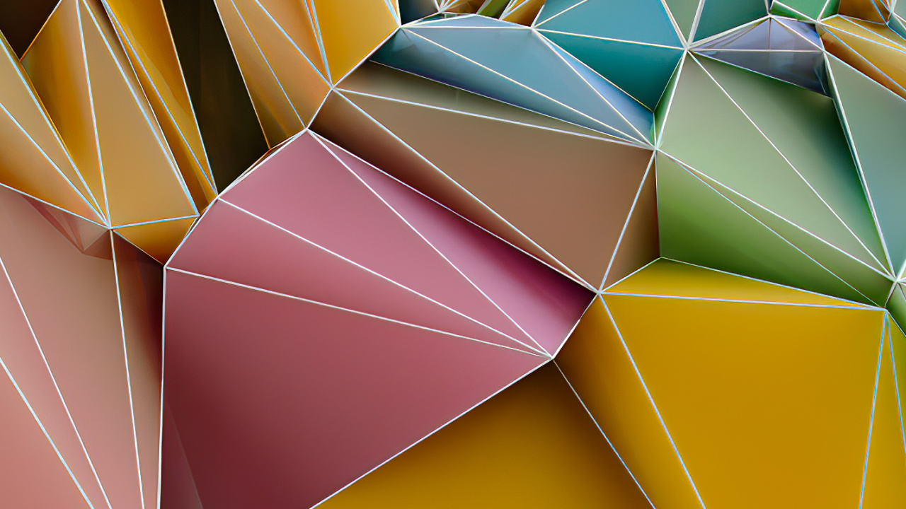 Dreieck, Digitale Kunst, Kunst, Illustration, Rendering. Wallpaper in 1280x720 Resolution