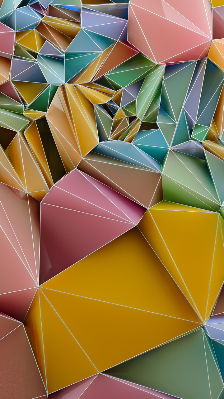 Triangle, Digital Art, Art, Illustration, Rendering. Wallpaper in 720x1280 Resolution