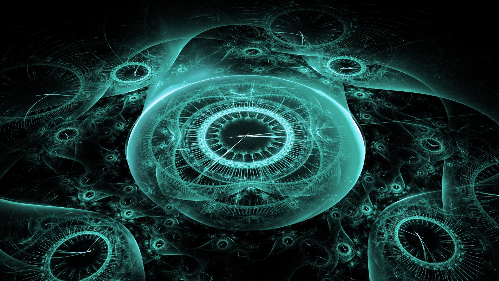 Blaues Und Weißes Licht Digitale Tapete. Wallpaper in 1920x1080 Resolution