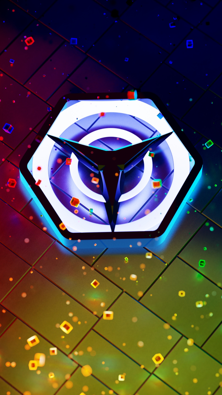 Lumière, Purple, Gratte-ciel, Art, Ligne. Wallpaper in 750x1334 Resolution