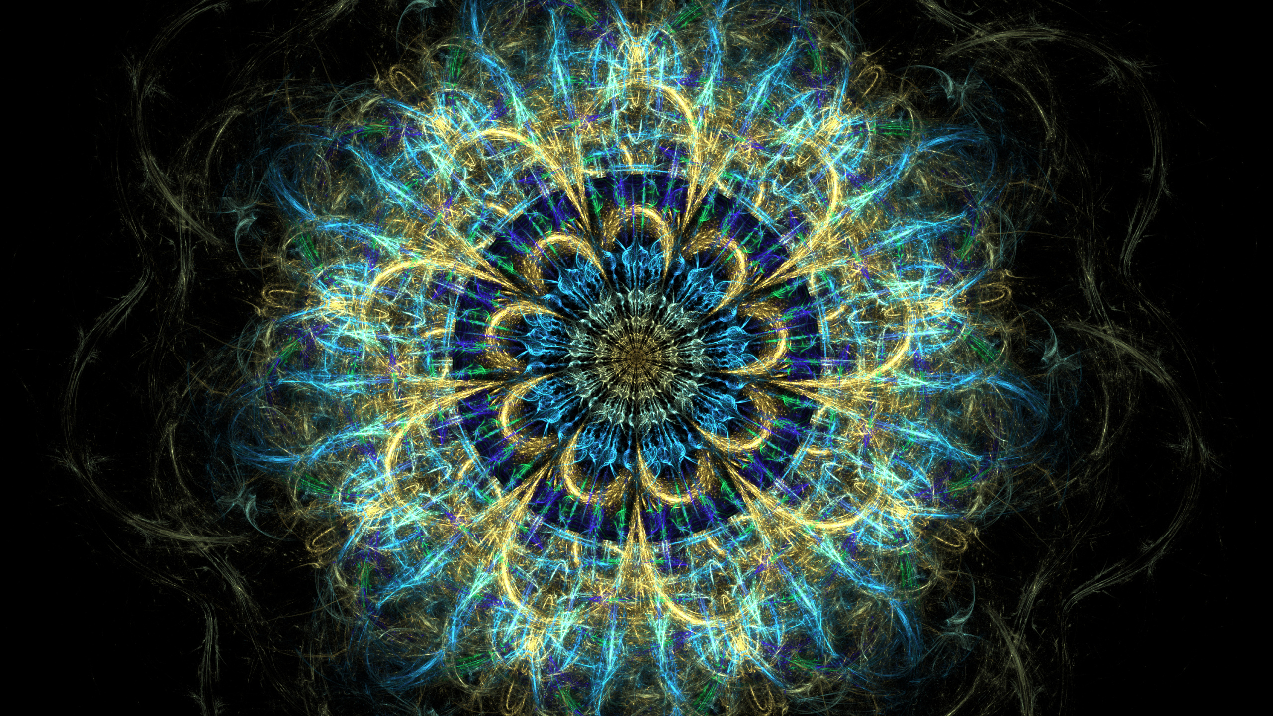 分形, 艺术, 分形技术, 对称, 迷幻术 壁纸 2560x1440 允许