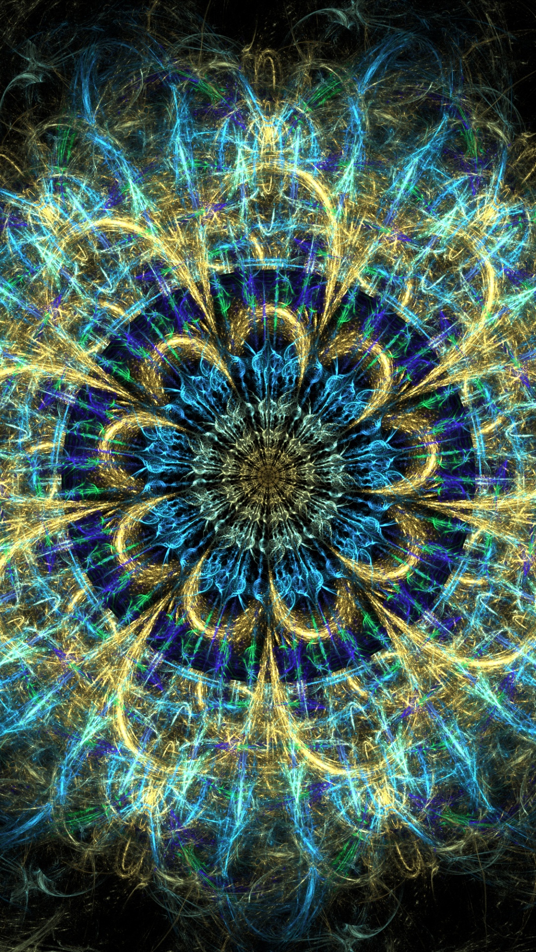 Blaue Und Weiße Abstrakte Malerei. Wallpaper in 1080x1920 Resolution