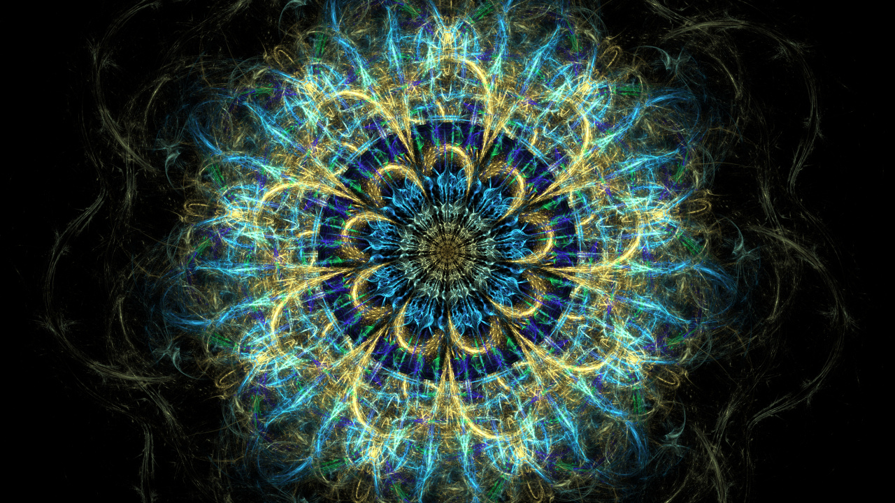 Blaue Und Weiße Abstrakte Malerei. Wallpaper in 1280x720 Resolution