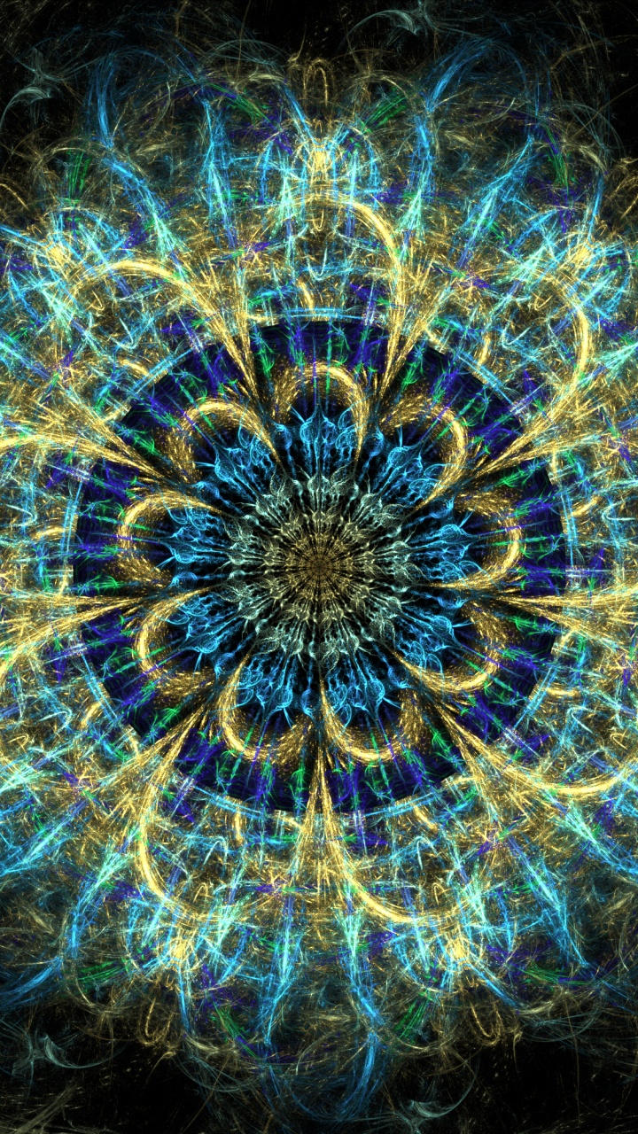 Blaue Und Weiße Abstrakte Malerei. Wallpaper in 720x1280 Resolution