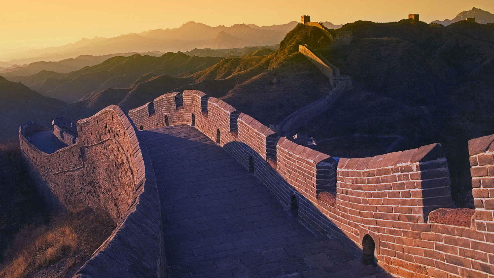 中国的长城, 里程碑, 荒地, 历史站, 天空 壁纸 1920x1080 允许