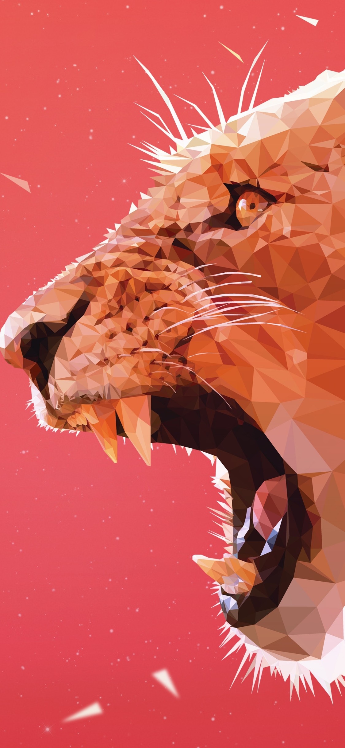 Art, Lion, Painting, Drawing, Digital Art. Wallpaper in 1125x2436 Resolution