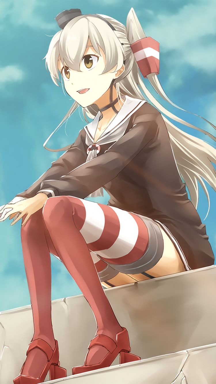 长长的头发, 女孩, 黑色的, 天空, 头发 壁纸 750x1334 允许