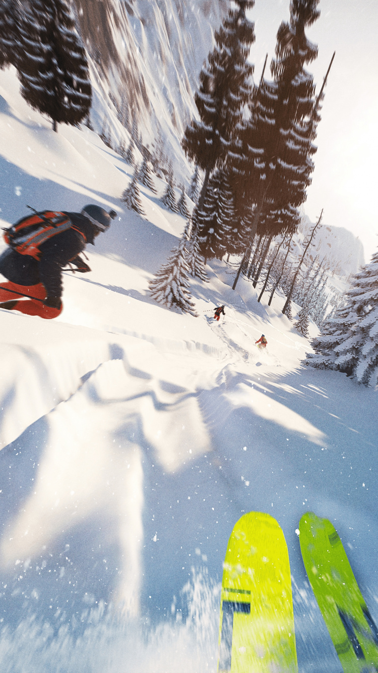 Ubisoft, Uplay, Snow, Winter, Extreme Sport. Wallpaper in 750x1334 Resolution