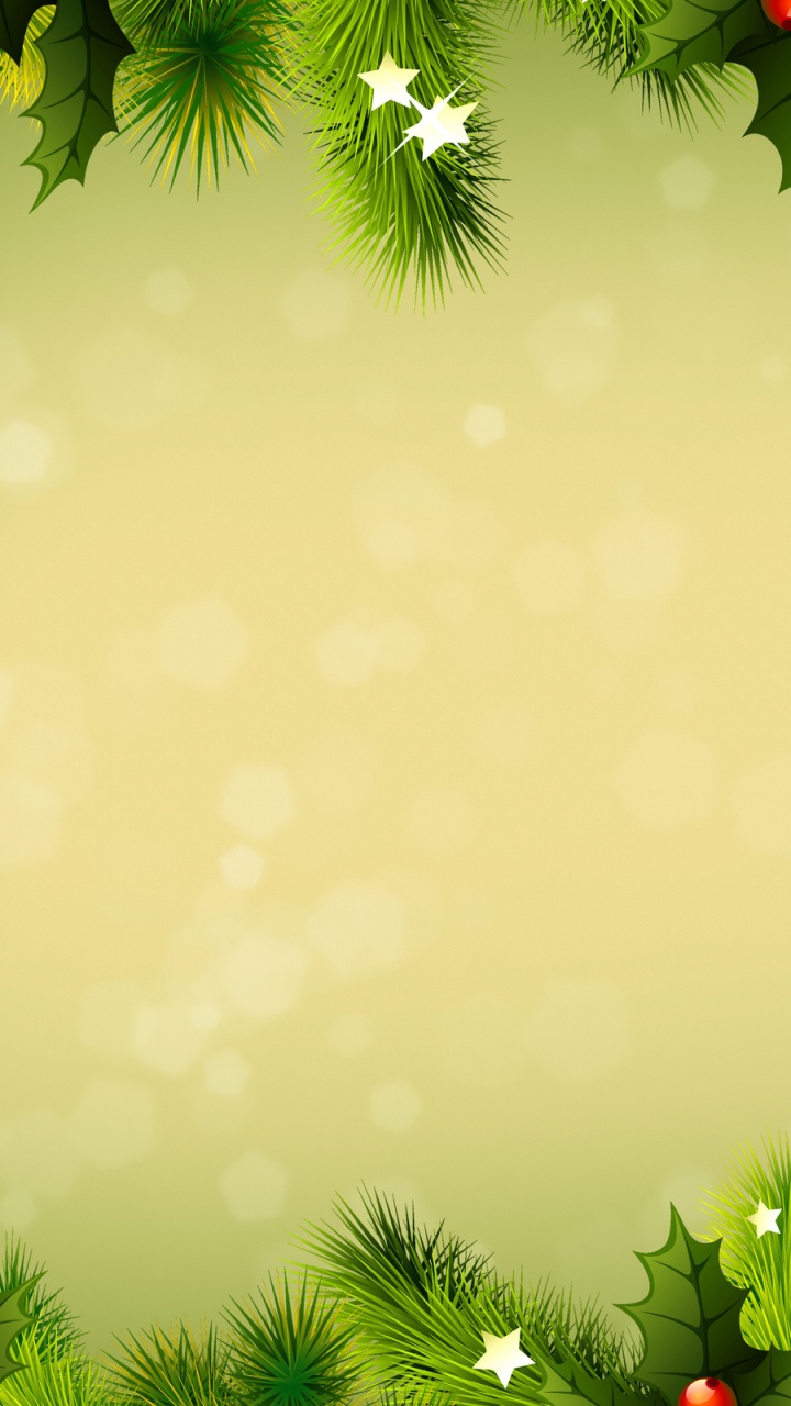 Le Jour De Noël, Nature, Green, Sapin, Illustration. Wallpaper in 720x1280 Resolution