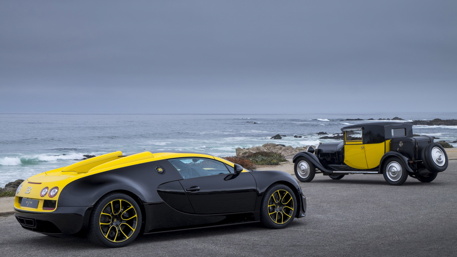 Ferrari 458 Italia Jaune Sur la Plage Pendant la Journée. Wallpaper in 1920x1080 Resolution