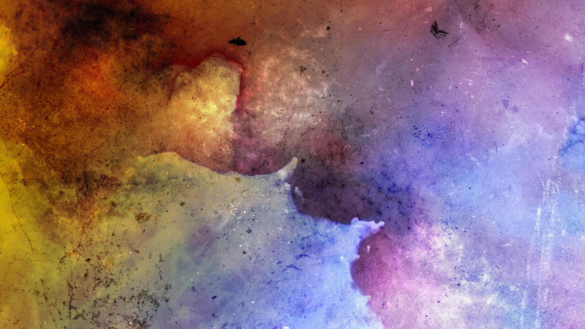 Peinture Abstraite Violette et Bleue. Wallpaper in 1920x1080 Resolution