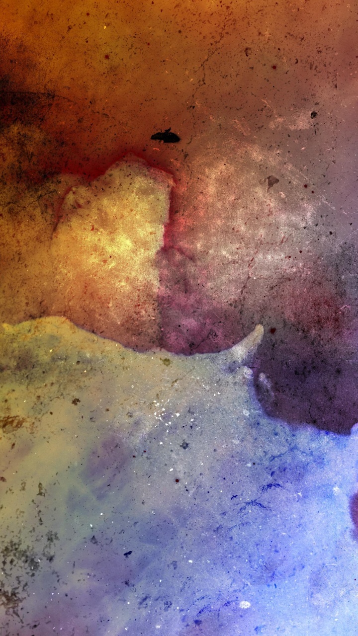 Peinture Abstraite Violette et Bleue. Wallpaper in 720x1280 Resolution