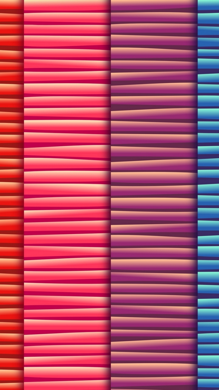 Illustration Rayée Rouge Jaune Bleu et Violet. Wallpaper in 720x1280 Resolution