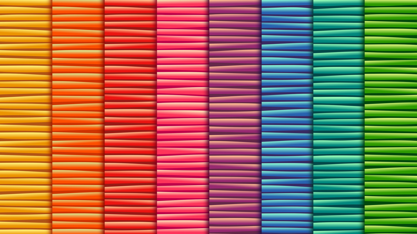 Red Yellow Blue and Purple Striped Illustration. Wallpaper in 1366x768 Resolution