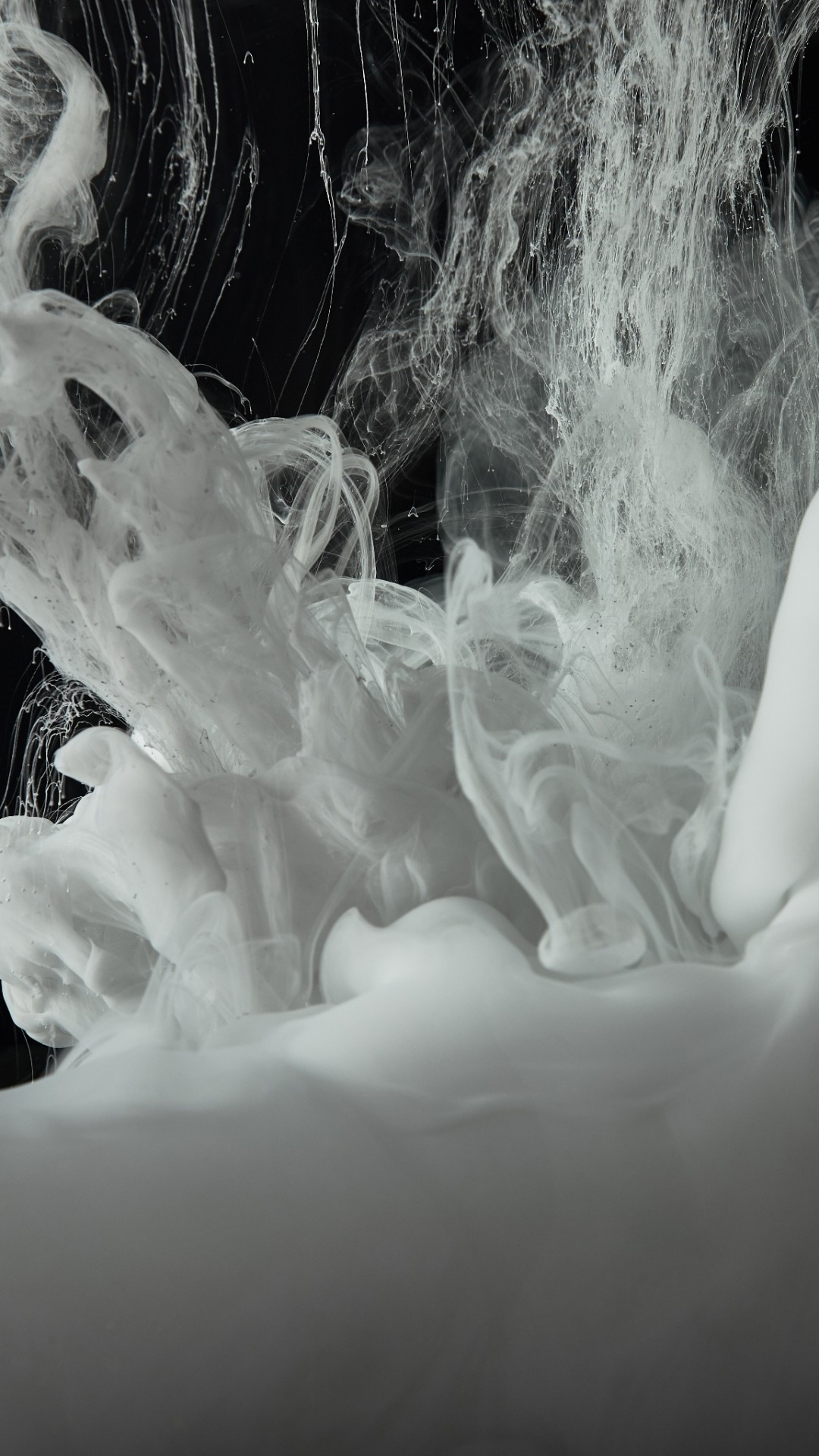 Water, Black and White, Painting, Paint, Art. Wallpaper in 1080x1920 Resolution