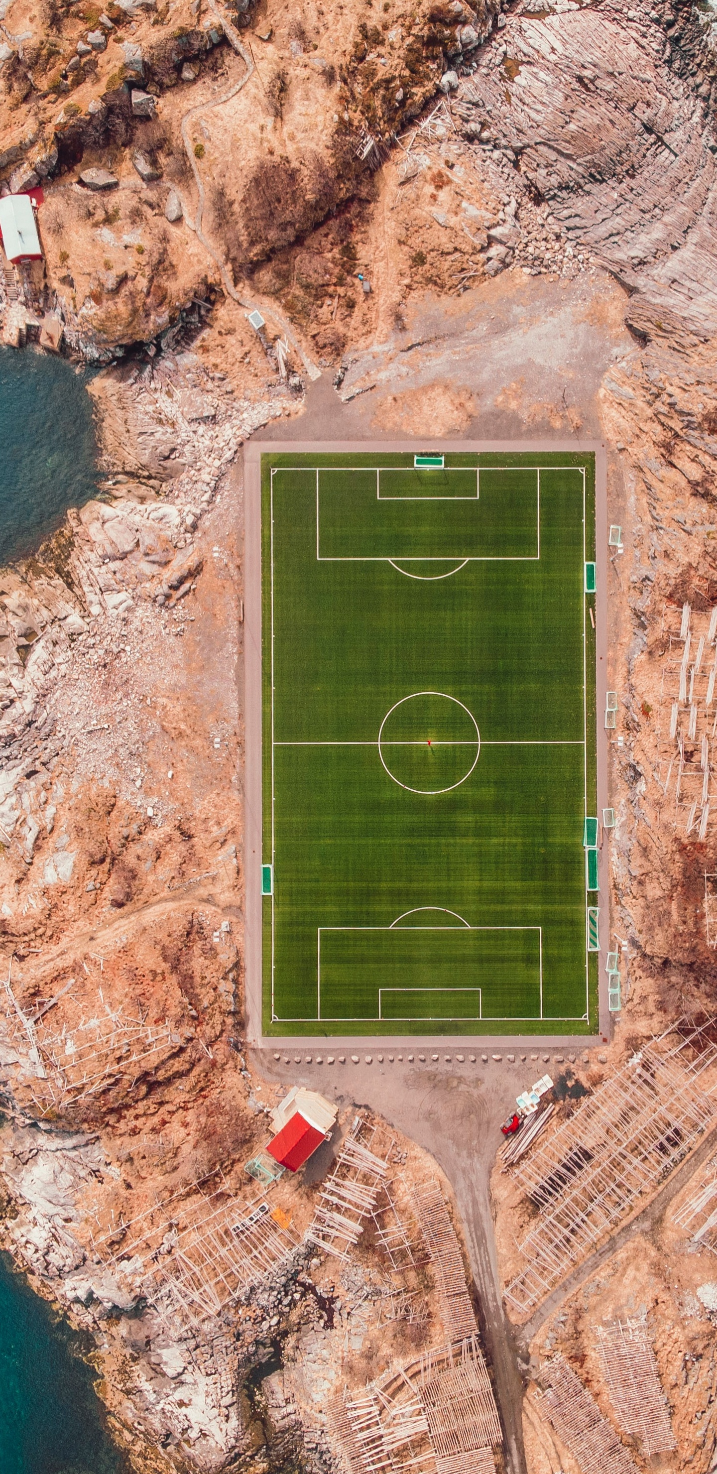 Stadion, Henningsvr Sportmannschaft Bühne, Henningsvr, Lofoten, Bryant-Denny-Stadion. Wallpaper in 1440x2960 Resolution