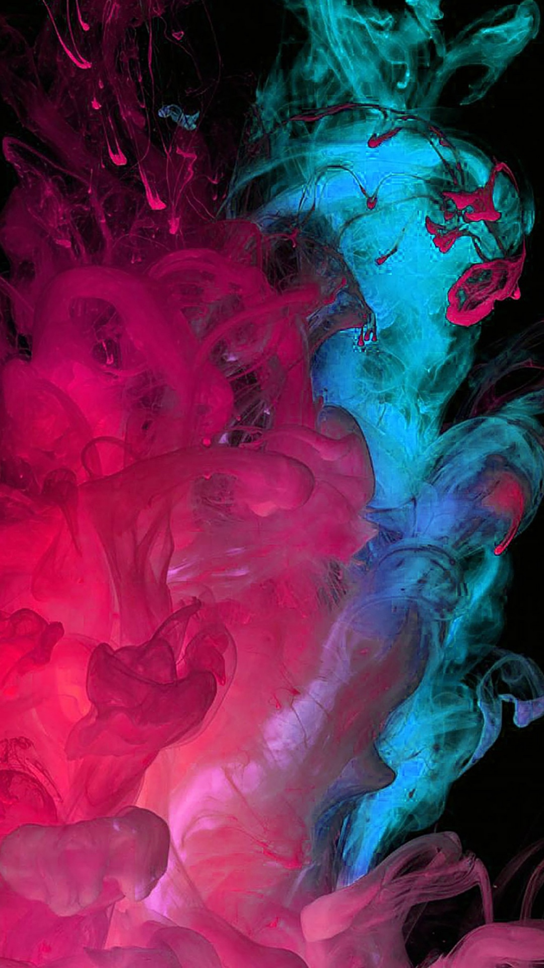 Abbildung Des Rosa Und Weißen Rauchs. Wallpaper in 1080x1920 Resolution