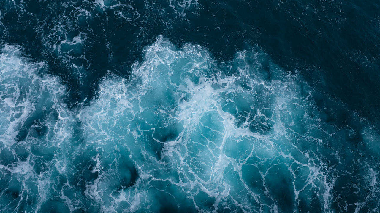 Meer, Wind Welle, Blau, Wasser, Aqua. Wallpaper in 1280x720 Resolution