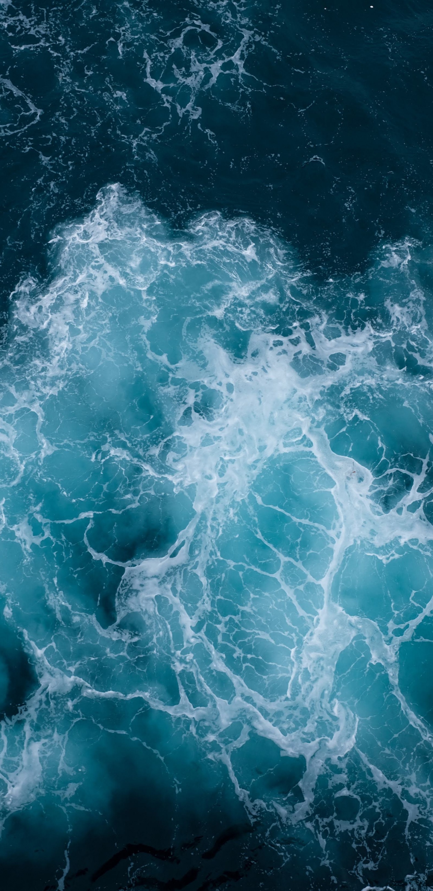 Meer, Wind Welle, Blau, Wasser, Aqua. Wallpaper in 1440x2960 Resolution