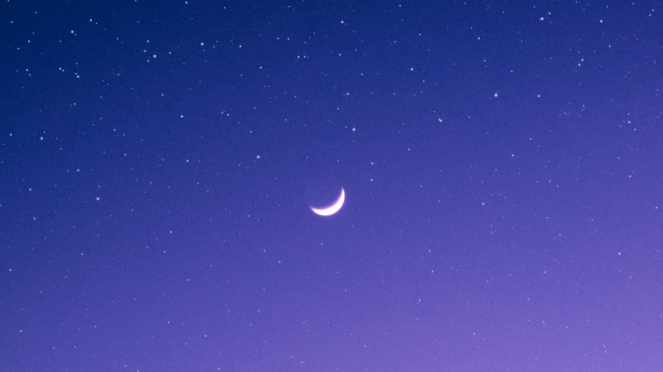 Astronomy, Atmosphere, Moon, Crescent, Blue. Wallpaper in 1366x768 Resolution
