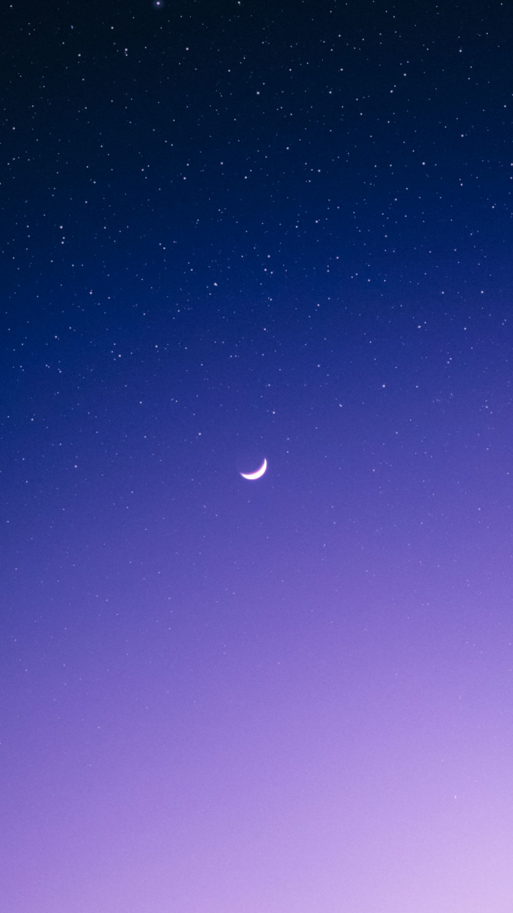 Astronomy, Atmosphere, Moon, Crescent, Blue. Wallpaper in 750x1334 Resolution
