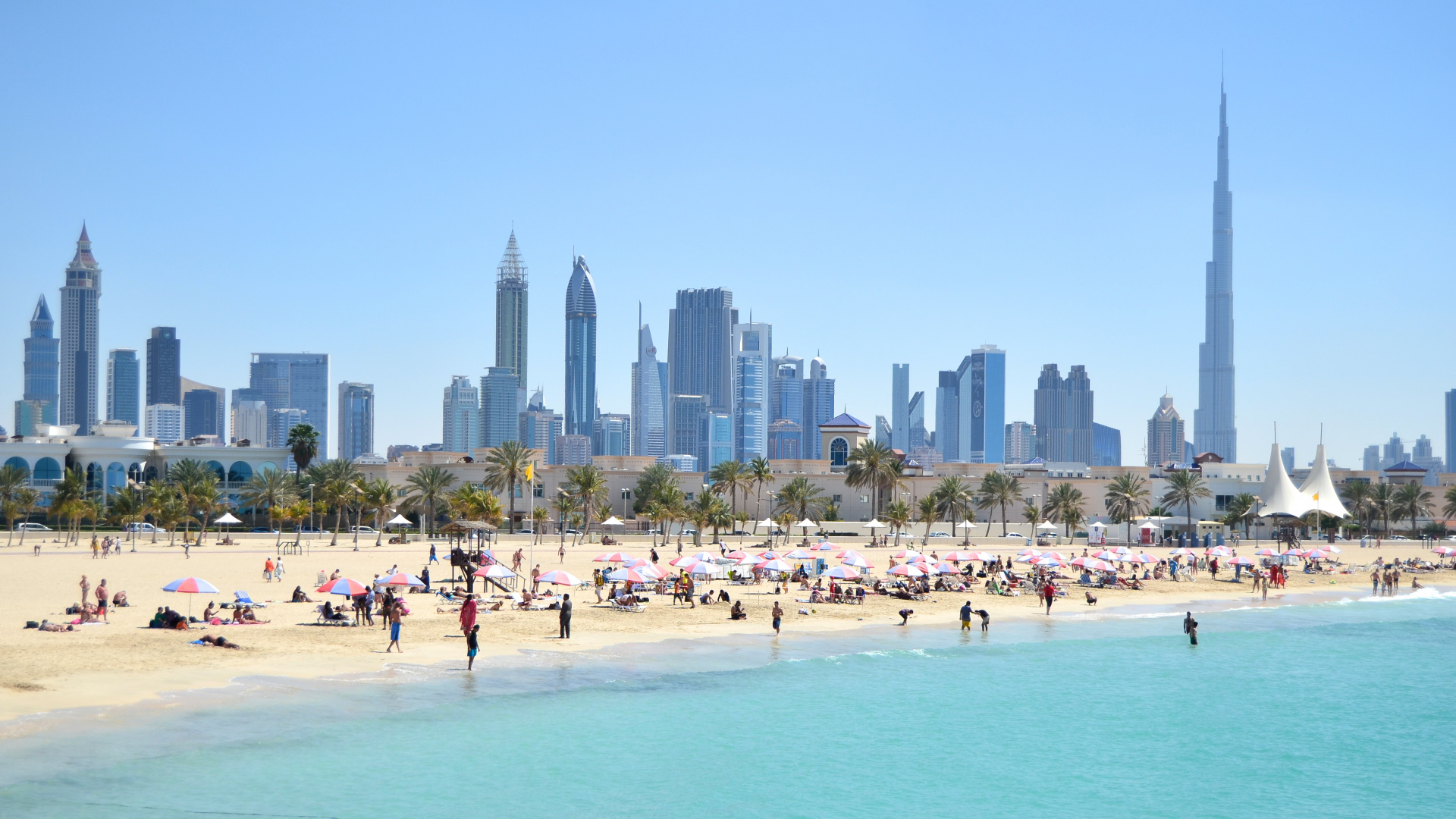 People on Beach During Daytime. Wallpaper in 1920x1080 Resolution