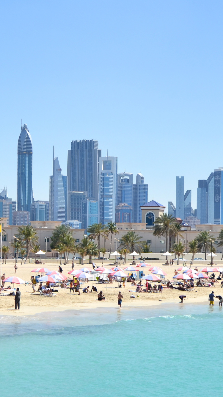 People on Beach During Daytime. Wallpaper in 750x1334 Resolution