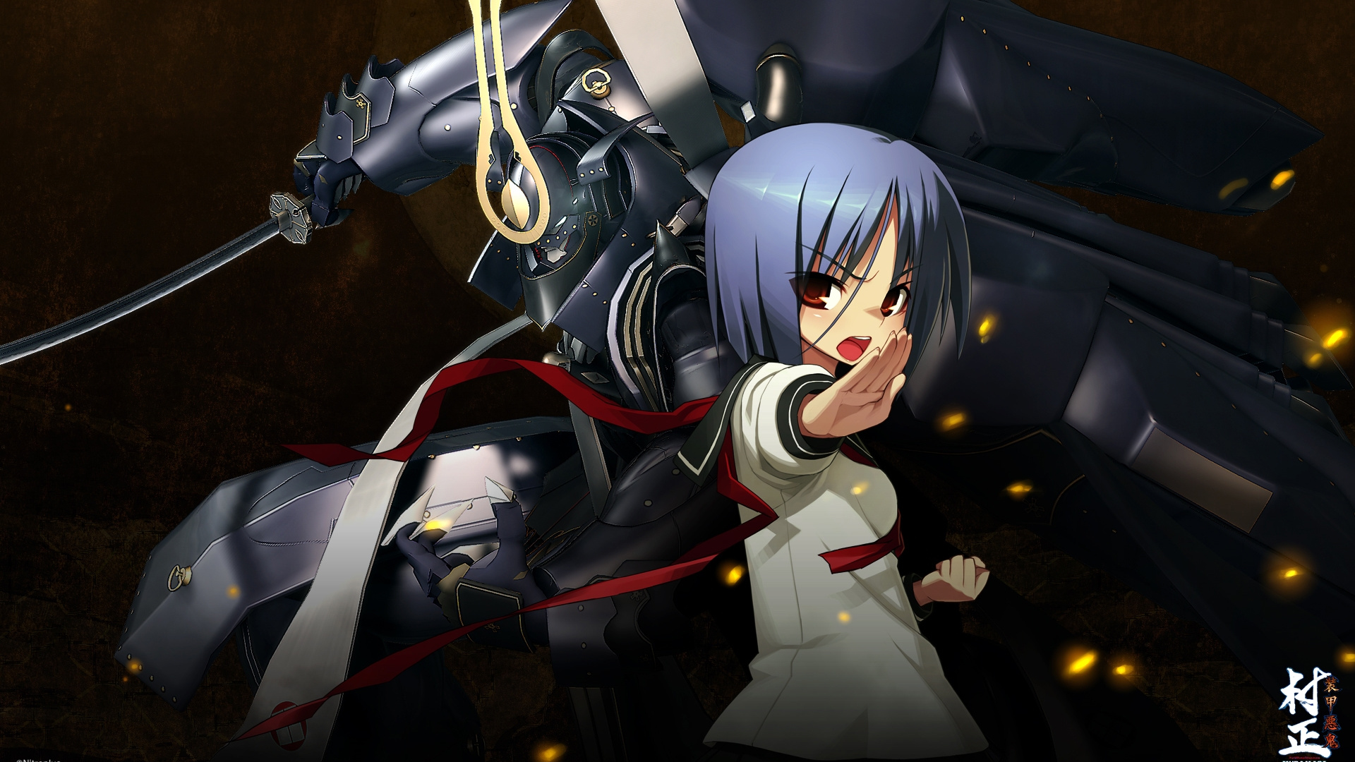 Femme en Costume Noir et Blanc Personnage D'anime. Wallpaper in 1920x1080 Resolution