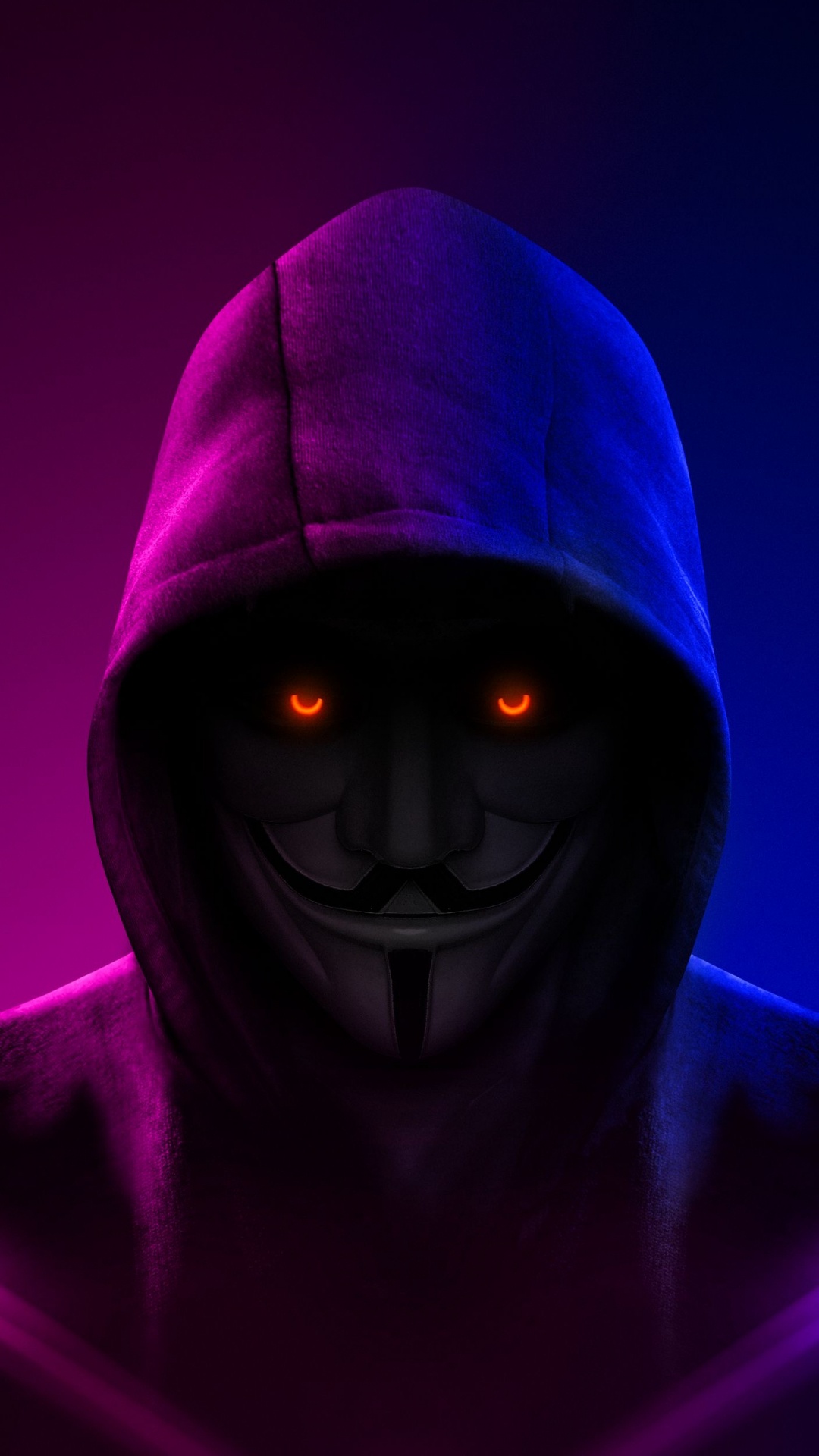 Anonyme Maske, Maske, Hacker, Sicherheit Hacker, Gesicht. Wallpaper in 1080x1920 Resolution