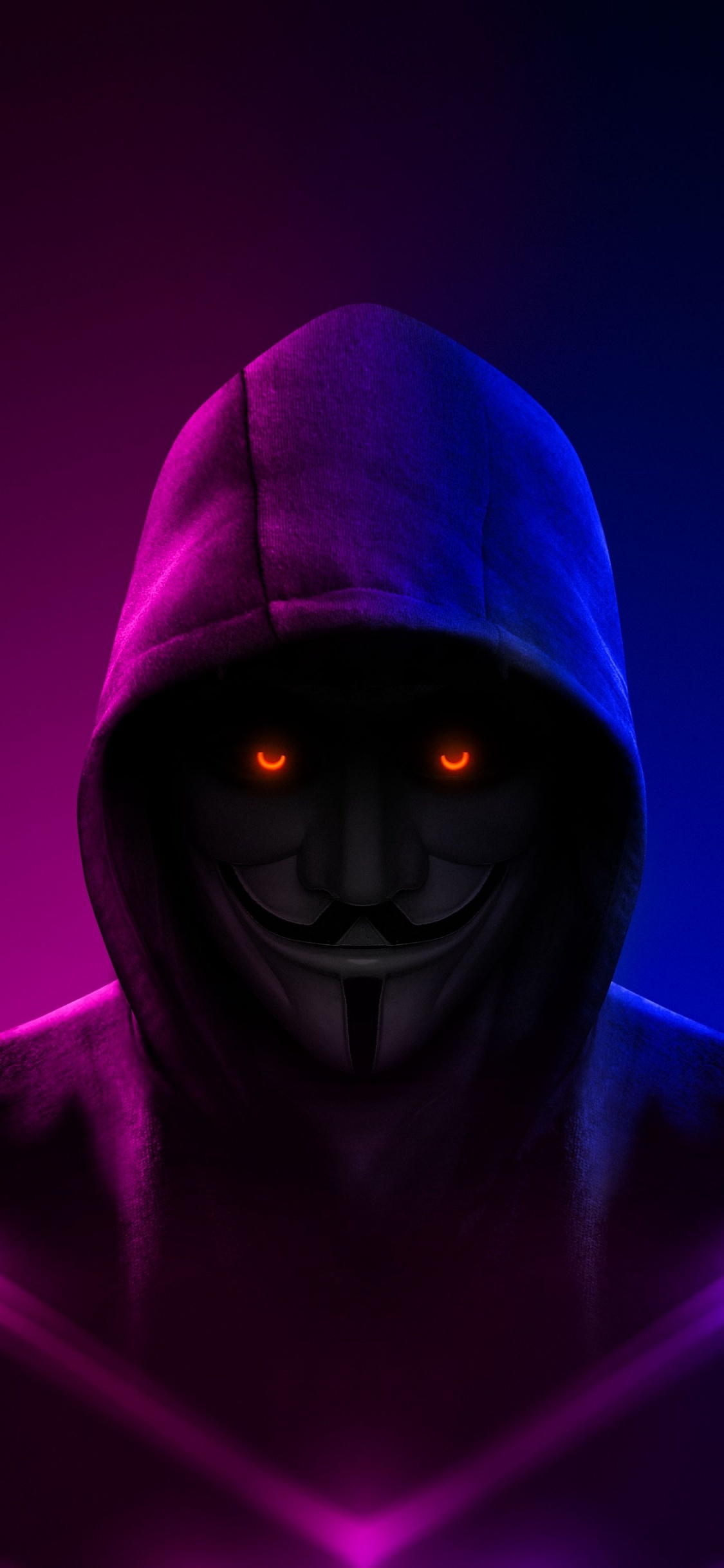 Anonymous Mask, Mask, Hacker, Security Hacker, Face. Wallpaper in 1125x2436 Resolution