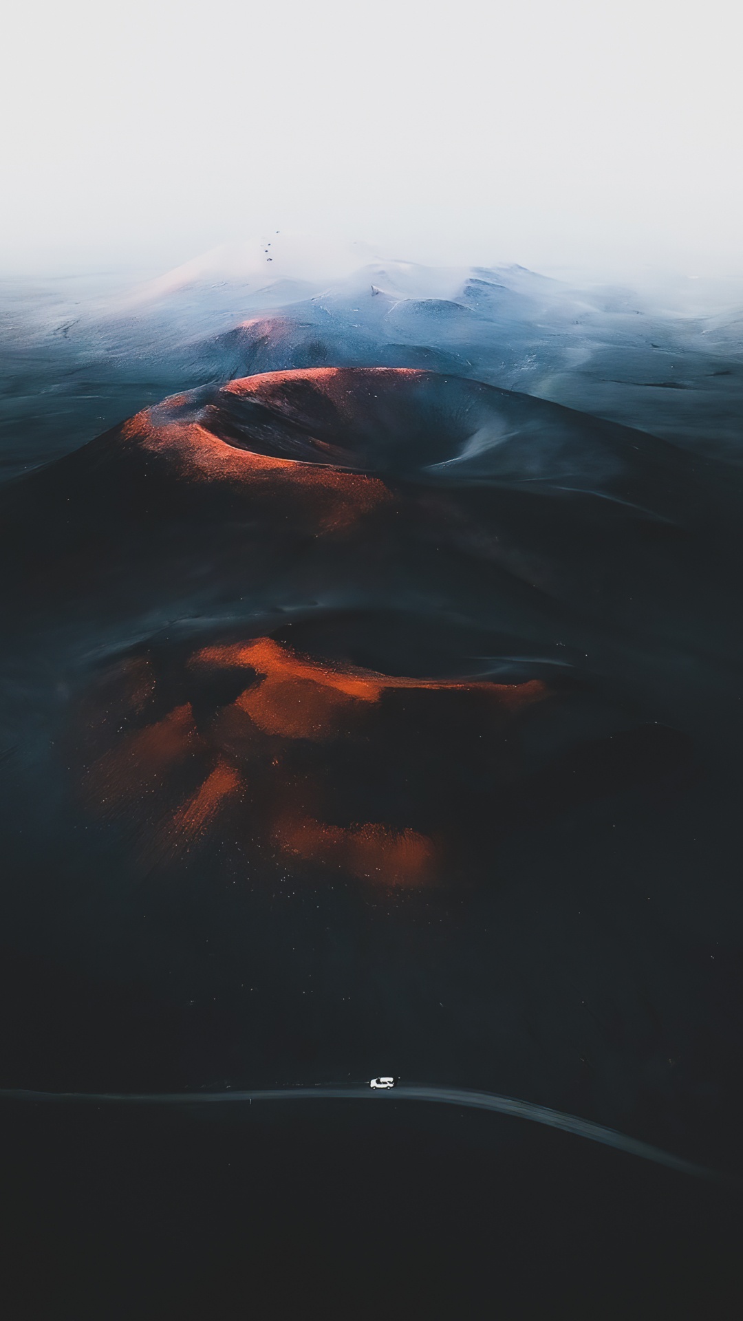 Shield Volcano, Cloud, Mountain, Slope, Dusk. Wallpaper in 1080x1920 Resolution